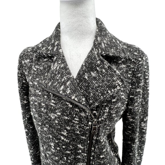 🖤Banana Republic Tweed Jacket – Size 4 Cotton Blend, Effortlessly Chic - Picture 2 of 10